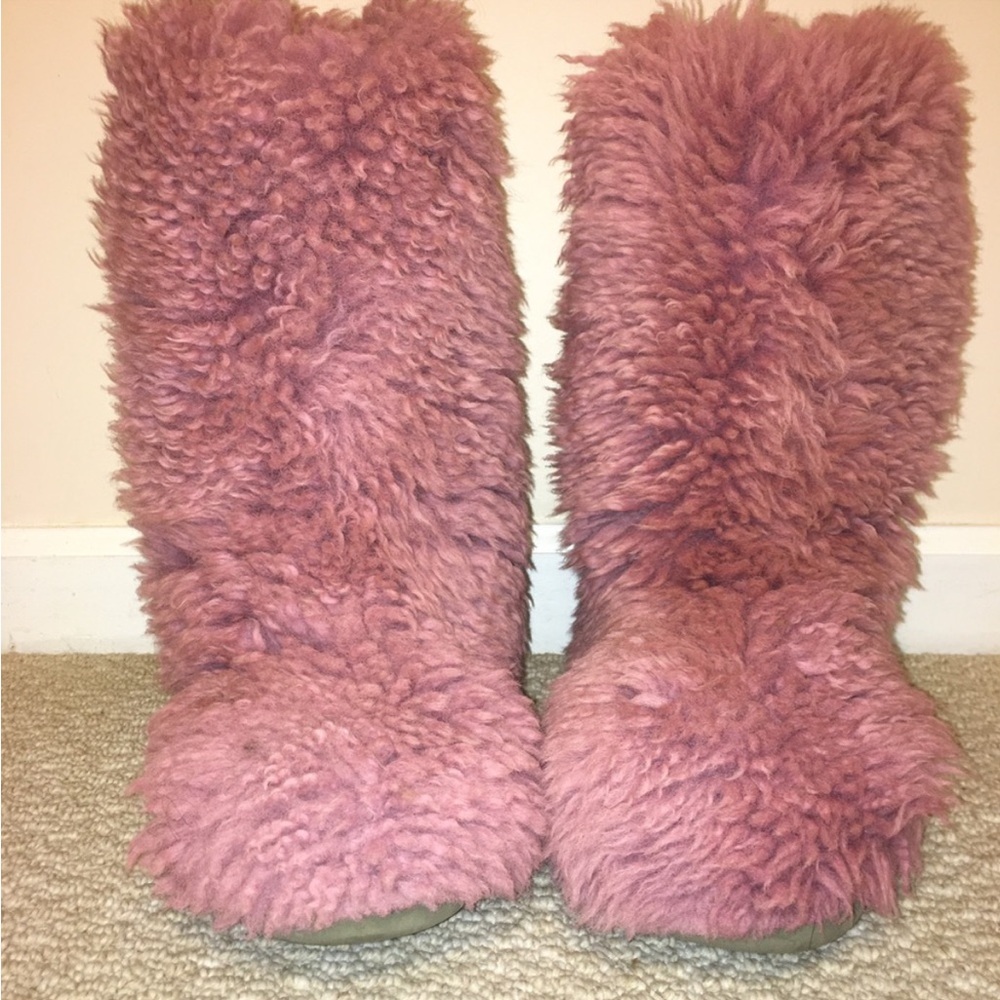 Uggs 8 w vintage Mongolia fur pink